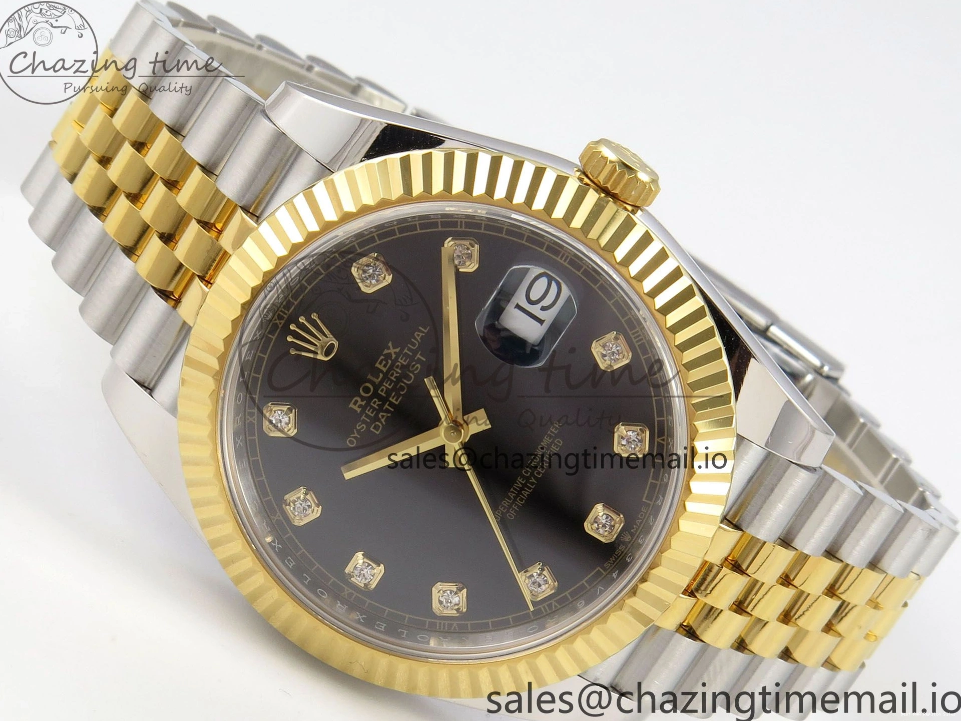 AAA Replica Watches Diamonds (Weighted) SS Edition Bracelet 41 126333 Black Jubilee SH3235 1:1 EasyCare ARF Dial 210 Best on DateJust YG 0119